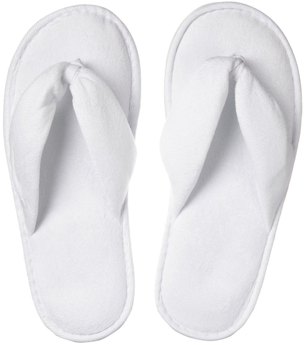 Witte hotel Teenslippers 100 stuks