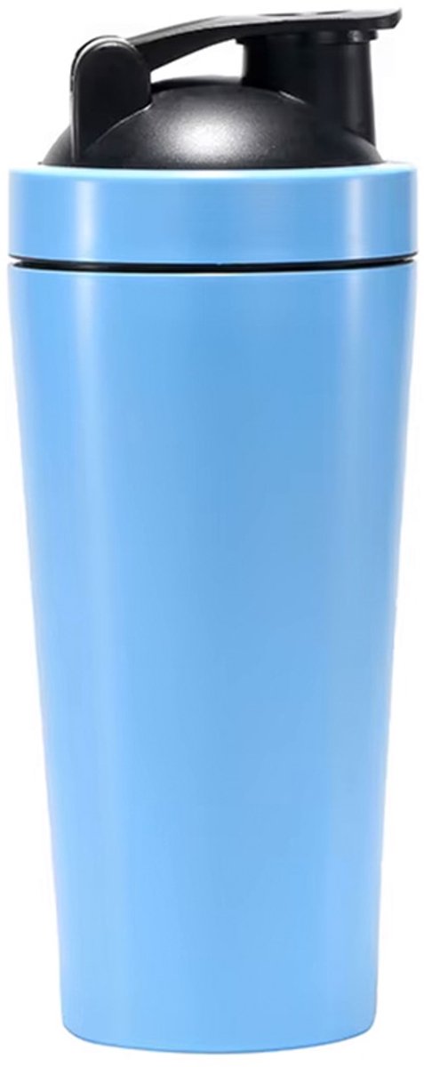Slimtron Shakebeker – 750ml – Lekvrije Fitnessbeker met Dekselsluiting - eiwitshaker - proteine shaker - fitness blauw