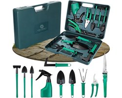 High Aspect® Premium 10-Delige Tuingereedschap Set Incl. Opbergkoffer - Tuingereedschap - Snoeischaar- Tuinset - Snoeischaar - Tuinieren - Tuin gereedschap - Bloemenschaar - Voegenborstel - Plantenspuit - Hark - Tuin - tuingereedschap High Aspect® Premium 10-Delige Tuingereedschap Set Incl. Opbergkoffer - Tuingereedschap - Snoeischaar- Tuinset - Snoeischaar - Tuinieren - Tuin gereedschap - Bloemenschaar - Voegenborstel - Plantenspuit - Hark - Tuin - tuingereedschap