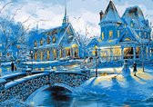 Artstudioclub®  Schilderen op nummer volwassenen 40*50cm  Kerk in de winter