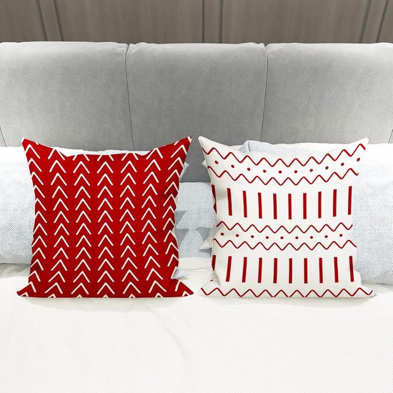 Hnmdmyi Kerst Kussenslopen 45 x 45 cm set van 4, boerderij
