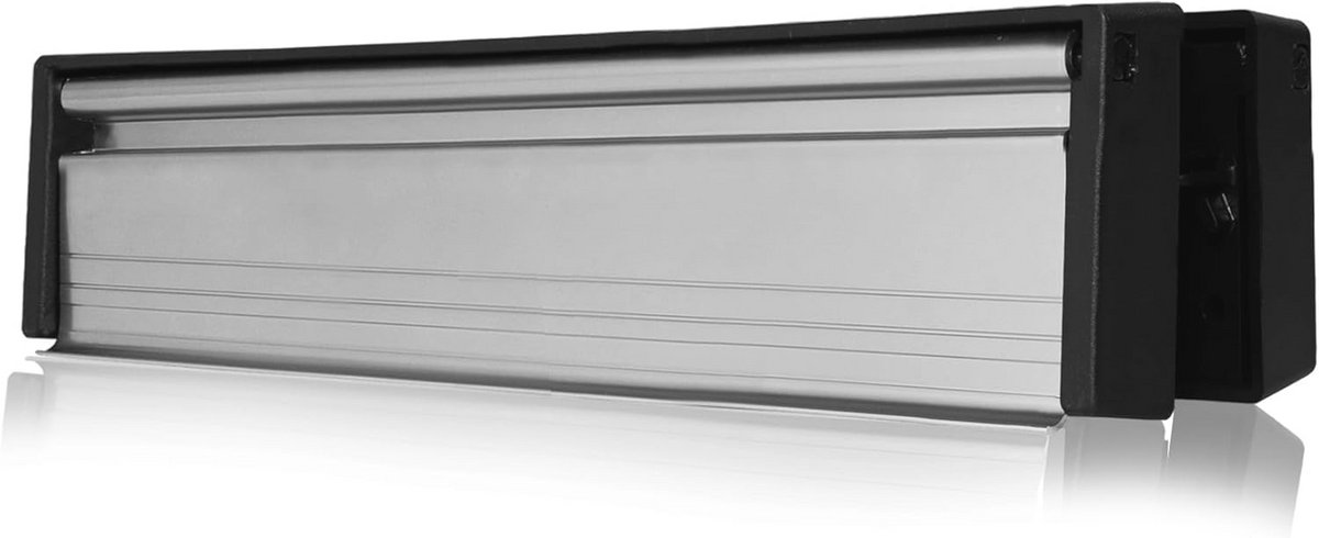 Slimline 12" Letterplaat Satijn Chroom - Premium Tochtbestendige Postbrievenbus voor Houten en UPVC Deuren