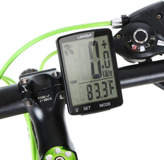 Compteur De Vitesse De Vélo étanche Et Sans Fil Pour Vélo De Route Ordinateur De Velo Compteur Kilometrique Avec Ecran Lcd Et Fonctions