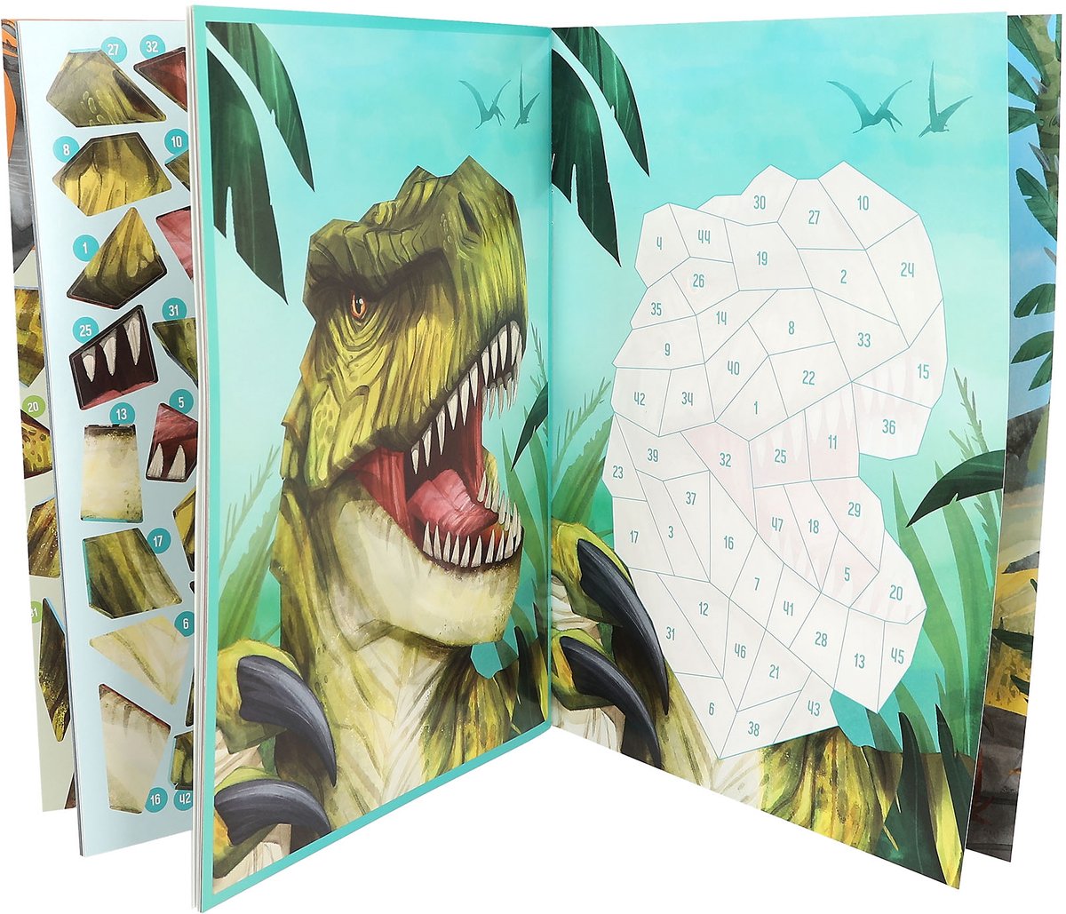 Depesche - Dino World Nummer Stickers stickerboek — afbeelding 2