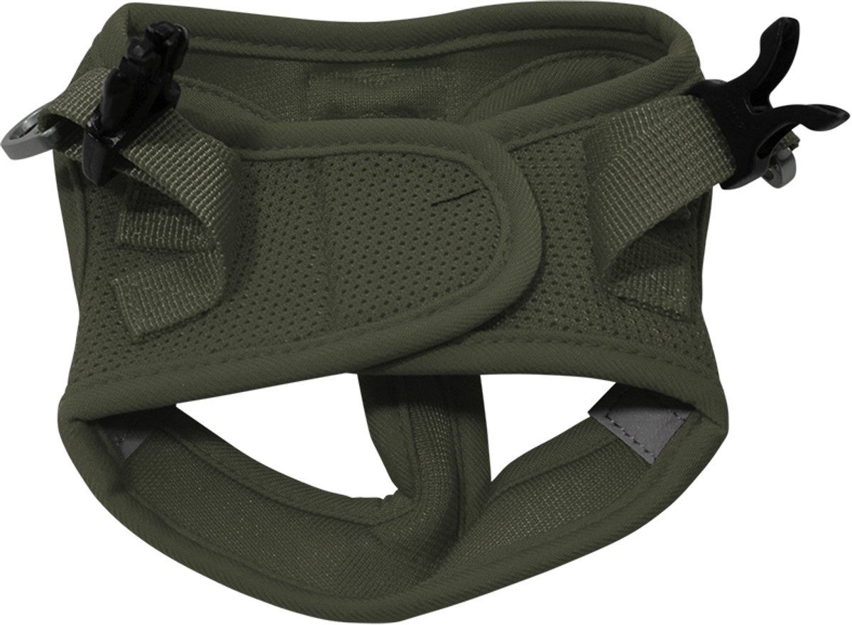 Jack & Vanilla expedition - hondentigje mesh XS groen voor zéér kleine hondjes nek 26 cm borst 30 cm * reflecterend - wasbaar - comfortabel verkoelend