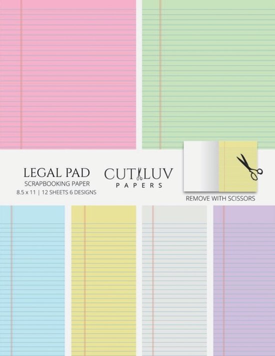 Legal Pad Collage Paper for Scrapbooking - cover