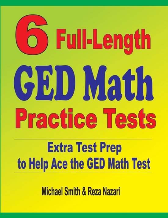 6 Full-Length GED Math Practice Tests - cover