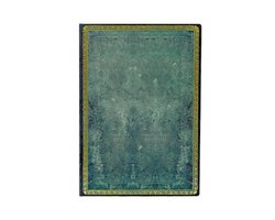 Old Leather Collection- Pacific Blue (Old Leather Collection) Midi Dot-Grid Softcover Flexi Journal (Elastic Band Closure)