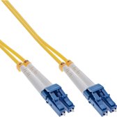 LC Duplex Optical Fiber Patch kabel - Single Mode OS2 - geel / LSZH - 2 meter