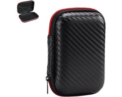 Beschermhoes voor externe harde schijf 11 cm x 8 cm x 4 cm - Draagbare externe SSD reistas organizer zwart