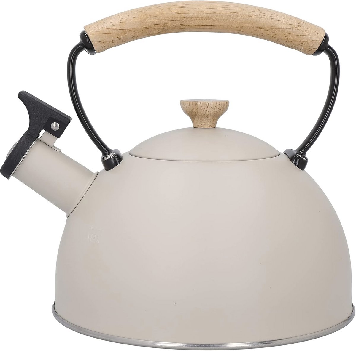 1.6L Fluitketel met Hittebestendig Handvat - Inductie Kookplaat Veilig, Modern Design