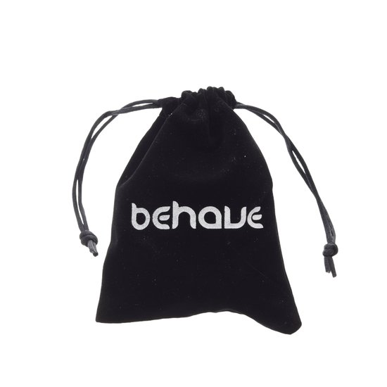 Behave – Boucles d’oreilles femme – Cristal bleu Petrol – 1 cm – Couleur or Vintage