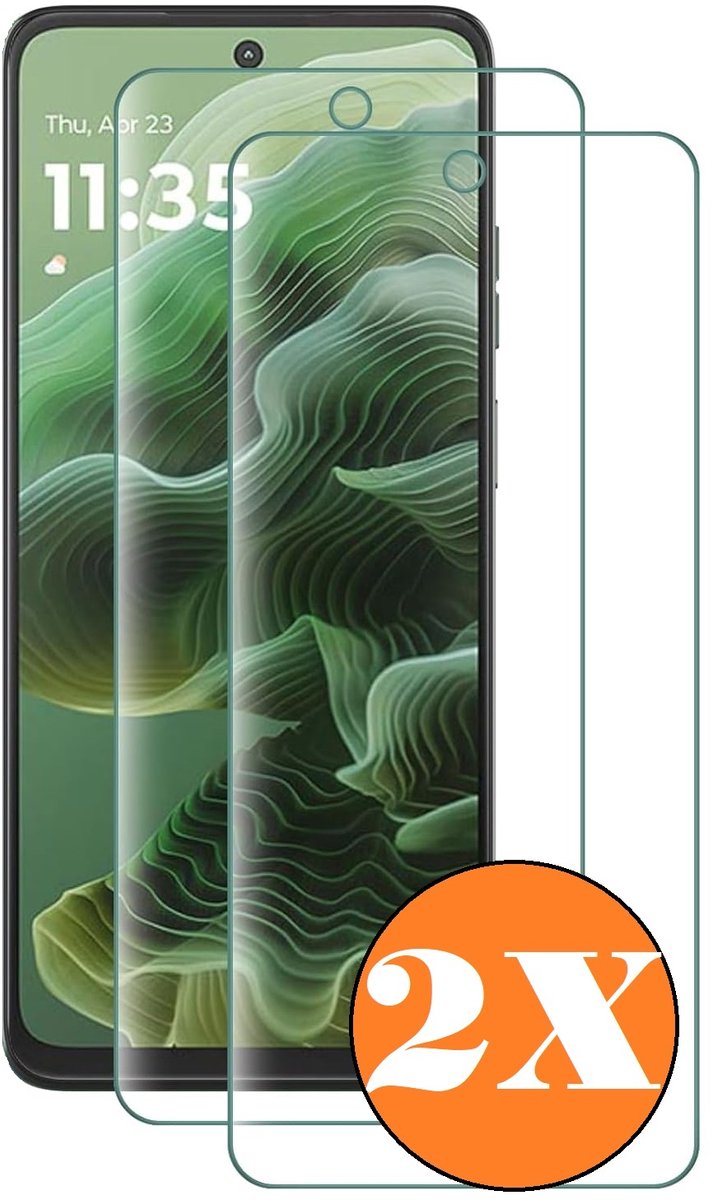 Screenprotector geschikt voor Motorola Moto G35 - gehard Glas Tempered Glass - 2 Stuks
