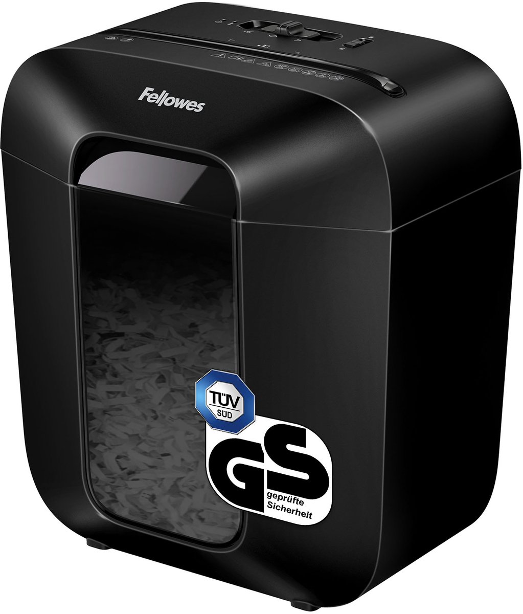 Fellowes LX25 Papiervernietiger / Papierversnipperaar – P‑4 Cross‑Cut – 6 vellen – 11,5 liter – Voor thuis & thuiskantoor