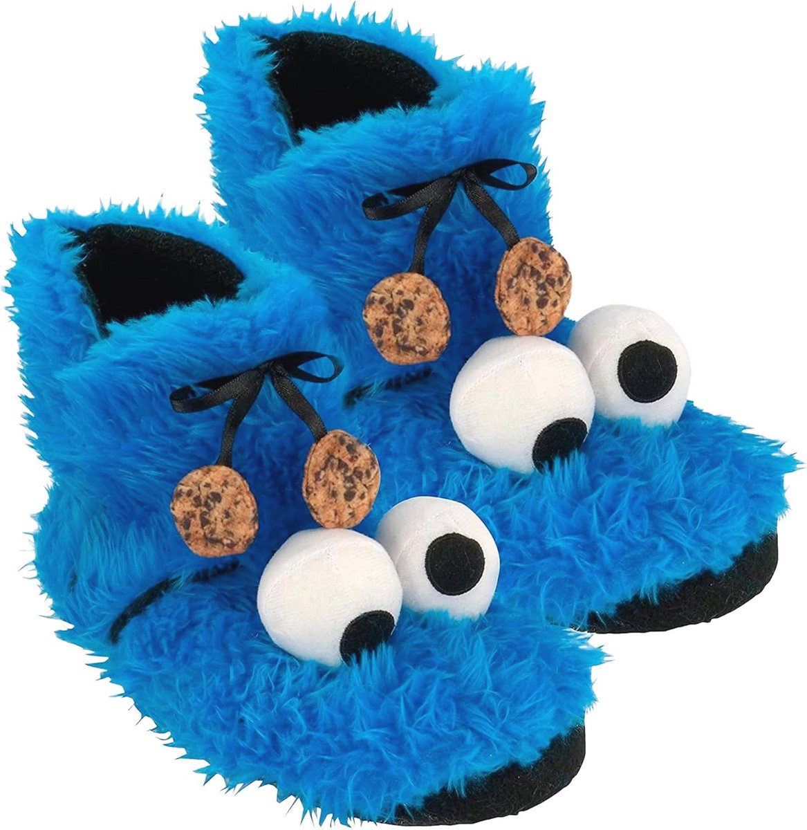 Comfortabele Koekiemonster Pluche Pantoffels voor Volwassenen