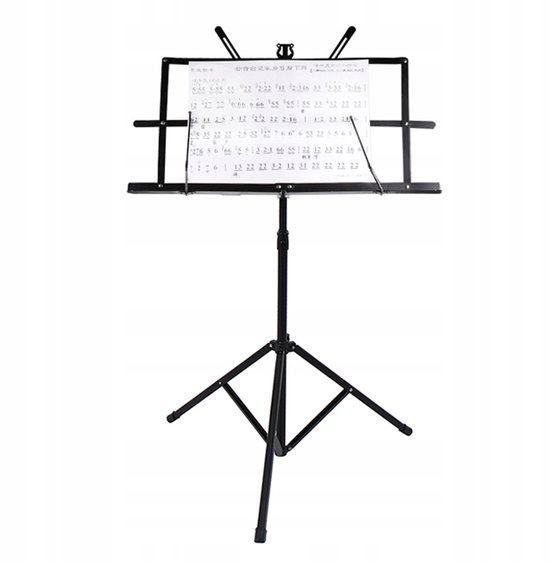Pupitre Pliable Tangpan - Réglable En Hauteur, Sac De Transport Inclus - Idéal Musiciens
