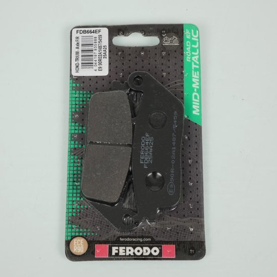 Plaquette de frein Ferodo pour Moto Triumph 865 Scrambler Efi 2010 à 2016 AV Neuf