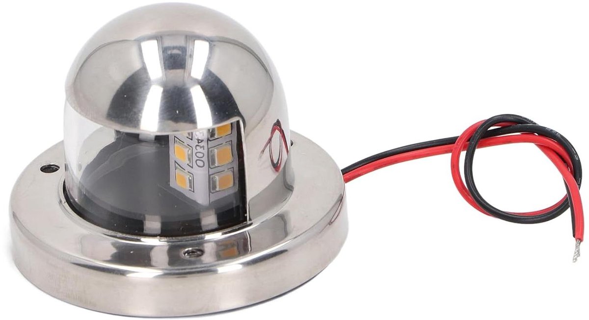 12V DC Roestvrij Stalen Marine Heklicht voor Boten - Bootankerlichten met 135 ° LED-navigatieverlichting voor Jachten en Pontons