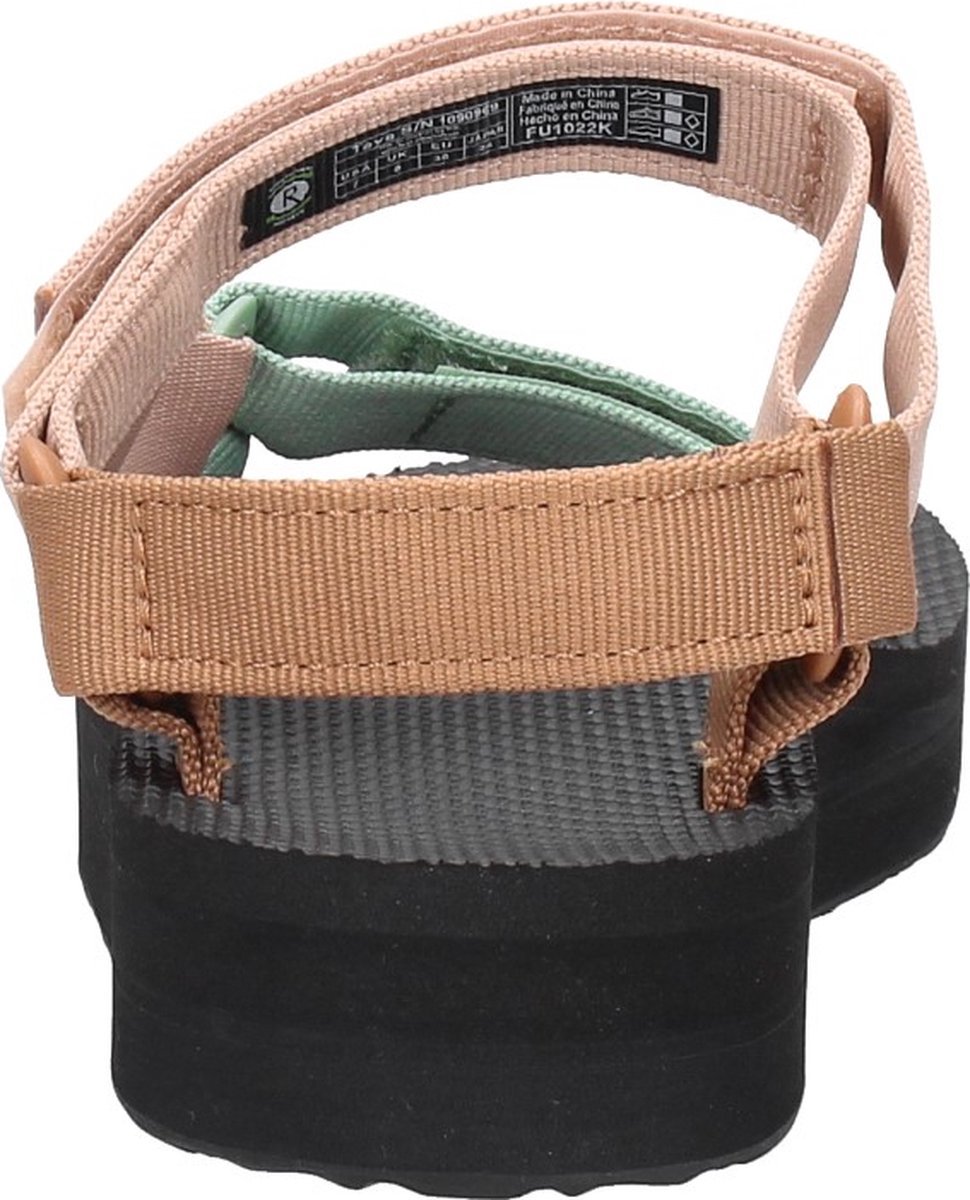 Teva W Universal Slide Dames Slippers Zand/Multicolour Geel