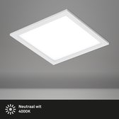 Briloner Leuchten SIMPLE Plafonnier - LED - 12W - Carré - 295cm - Blanc