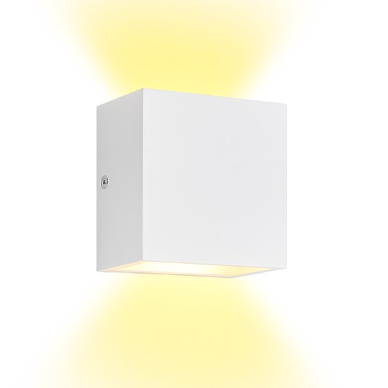 Wandlamp Binnen - LED - 10W - 3000K Up en Down licht - voor Woonkamer, Slaapkamer, Hal - Warm Wit