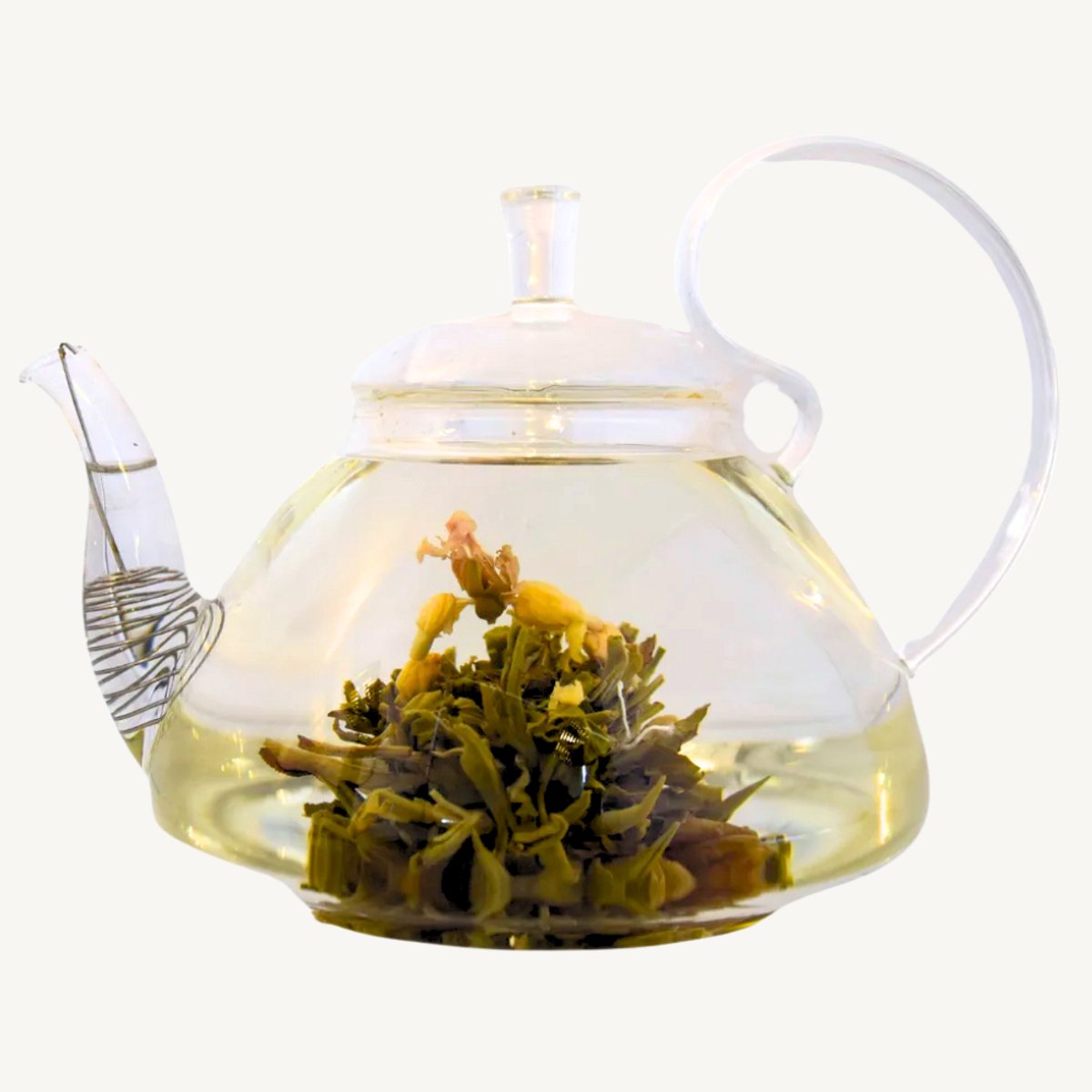 Theecy Bloementhee Modern Golden Yuanbao – Luxe Cadeauset met 12 Handgemaakte Bloeiende Theebloemen van Groene Thee, Jasmijn en Roos – Prachtige Blooming Tea voor Cadeaus, Feestdagen, Verjaardagen, Ontspanning en Elegante Theerituelen