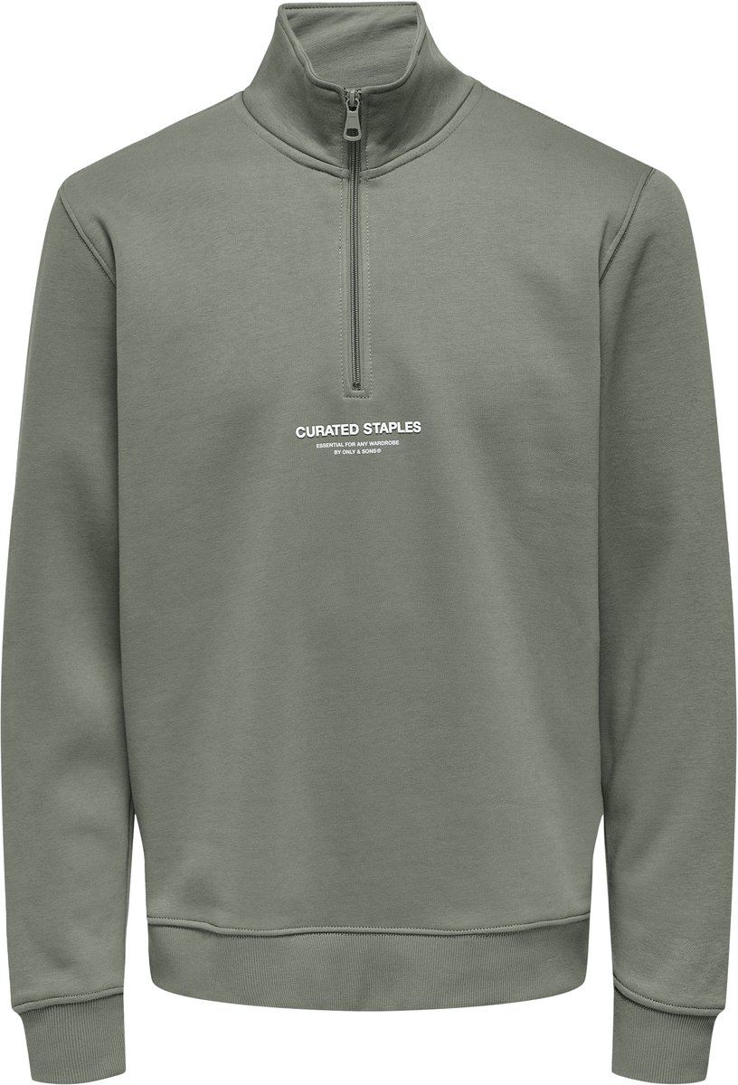 Only & Sons Curated Half Zip Sweater Heren - Maat S