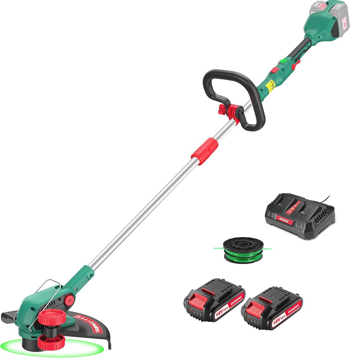 Krachtige 36 V Accu Grastrimmer met Variabele Snelheid en Automatisch Lijntoevoersysteem