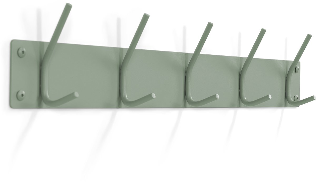 Spinder Design kapstok Fusion 5 - Dusty Green - 5 haken - Staal