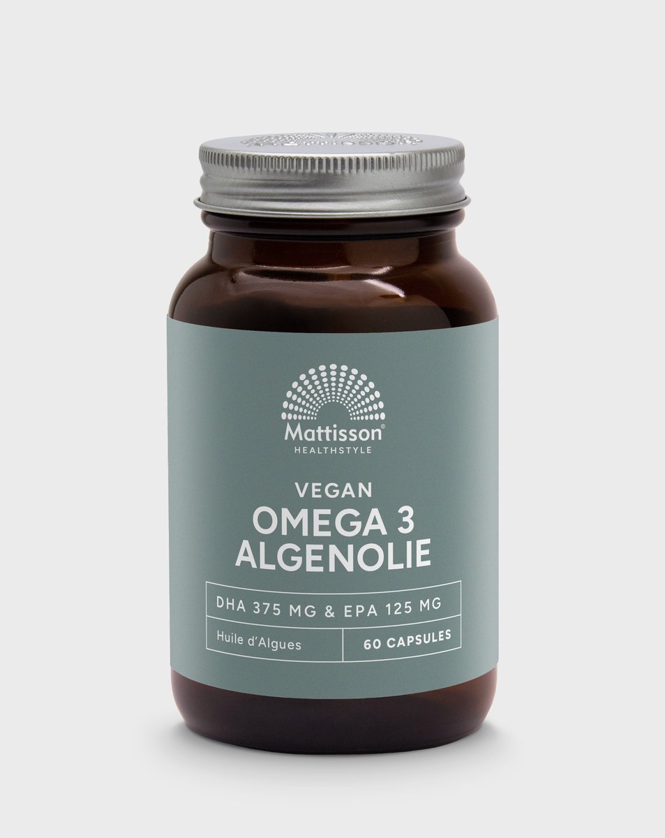 Goedkoopste Mattisson - Vegan Algenolie Omega 3 500 mg - DHA 375 mg & EPA 125 mg - Vegan Voedingssupplement - 60 Capsules
