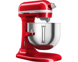 KitchenAid keukenmachine - Artisan - In hoogte verstelbare kom - 375 W - 11 snelheden - 3 RVS accessoires - 6,6L - Appelrood