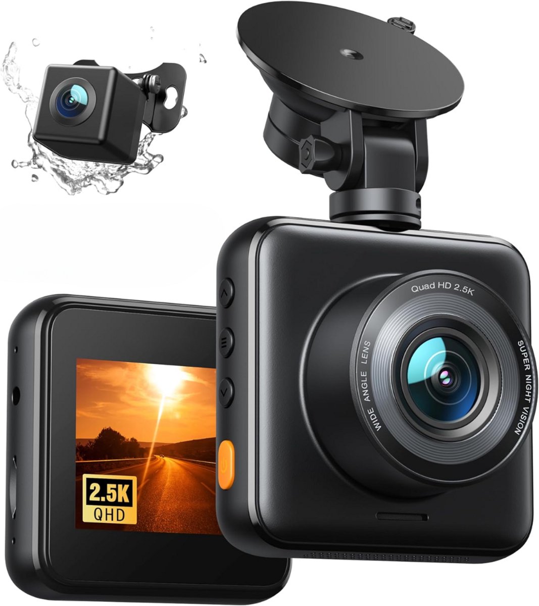 Dashcam - Daschcams - Auto - Camera - Vooruit - Achteruit - Video - Autobeveiliging - Parkeerbeveiliging - Recording - Dag en Nacht - Schadepreventie