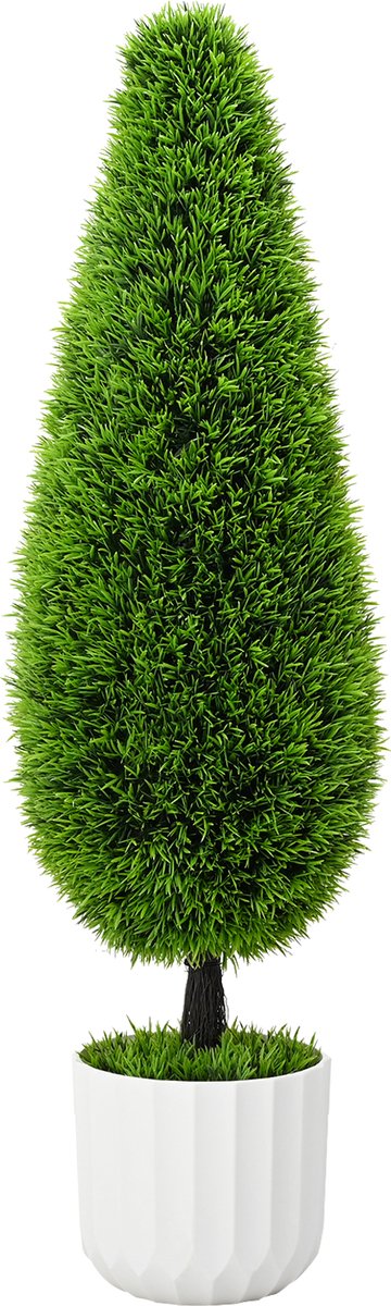 vidaXL Kunststof - Den - Groen - 24 - x - 24 - x - 90 - cm - Kunststof
