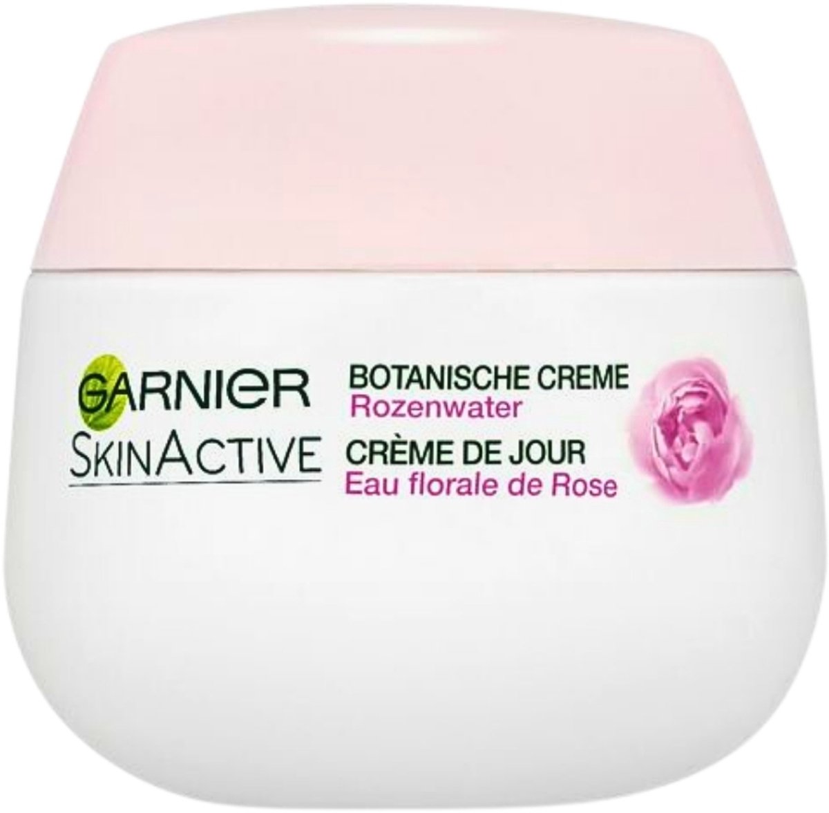 1 x Garnier - SkinActive - Botanische Dagcrème - Rozenwater - Droge & Gevoelige Huid - 50 ml - Roze Water Crème - Droge Huid Crème - Gevoelige Huid Crème - Dagcrème - Natuurlijke Crème