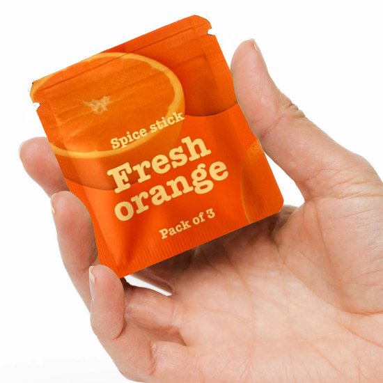 Airvaper smaakpods ( spice sticks ) - Orange - Airvaper Navullingen - 1 zakje met 3 Stuks - Natuurlijk & Verfrissend - Goed voor ca. 2 weken
