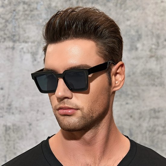 Kleine Rechthoek Zonnebril Vrouwen Mannen Vintage Een stuk Vierkante Zonnebril Vrouwelijke Smalle Frame Brillen Shade-6