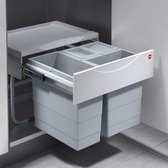 Hailo 3644731 - AS Ruimtebesparende Tandem S - 12L/8L/8L/Deksel