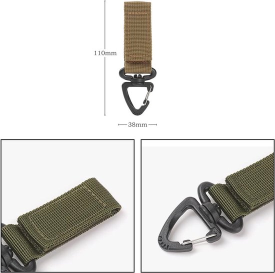 Kleine Karabijnhaak Set - 10 Stuks, Sleutelhanger Met Schroefsluiting