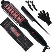 SmarterChoice Thermal Brush – 3 in 1 Ionische Infrarood Warmte – Keramische Warmteborstel – fohnborstel – Krulborstel – Airstyler Alternatief – Stijlborstel – Zwart