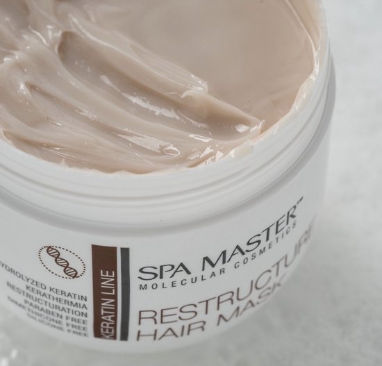 Spa Master Keratin Benefit Set - Shampooing + Revitalisant + Masque capillaire - Set de réparation pour Cheveux abîmés - 900ML