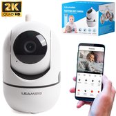 LEAMSIQ WiFi Babyfoon met Camera & App – 2K Ultra HD Baby Monitor