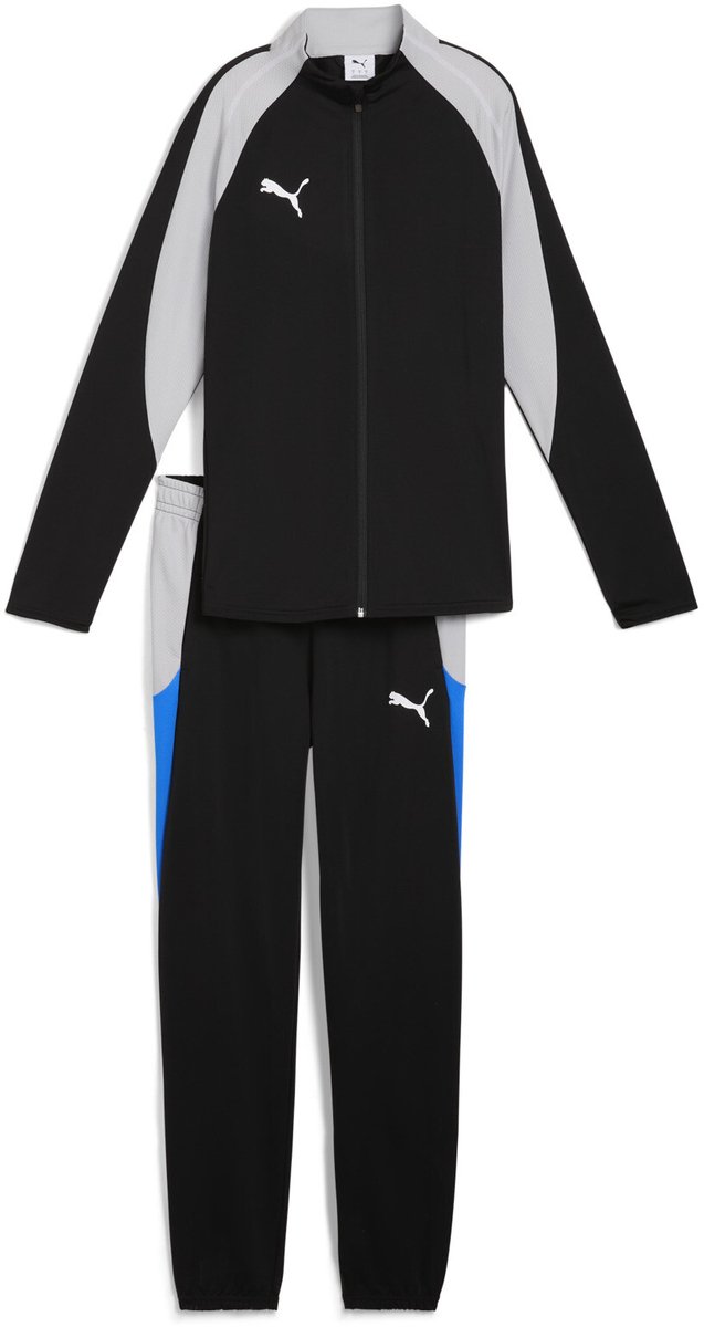 PUMA individualBLAZE Tracksuit Dames Trainingspak - PUMA Black-PUMA White-Cool Light Gray