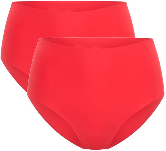 Beeren dames maxi slips Invisible - 2-pack Nel - maat XXL/XXXL - rood
