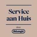 Logo DeLonghi met tekst "Service aan Huis".