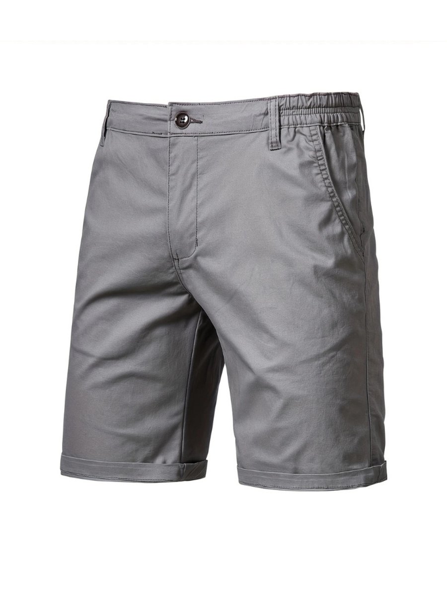 Livano Korte Broek Heren Golfbroek Spijkerbroek met Zakken Volwassenen Jongens Shorts Donkergrijs