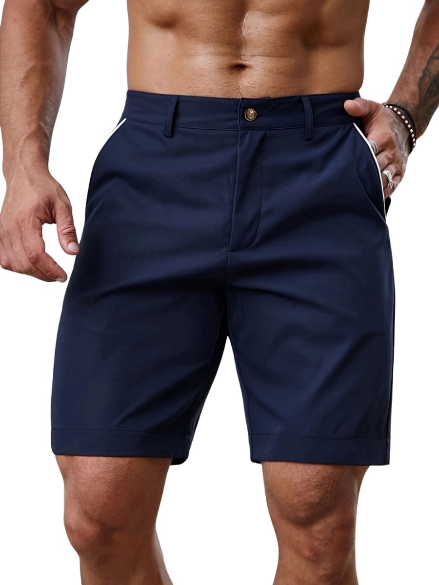 Bovista Korte Broek Heren Golfbroek Spijkerbroek met Zakken Volwassenen Jongens Shorts Blauw