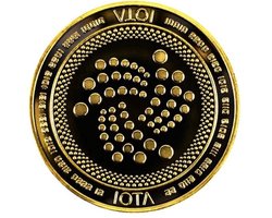 Scoby - Iota Cryptomunt - Verzamelaarsmunt - Crypto Coin - Collectible - Metaal - Goudkleurig