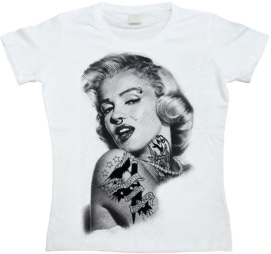 Marilyn Monroe Dames Got Attitude Girly T-shirt SH-5-15183-H15-10