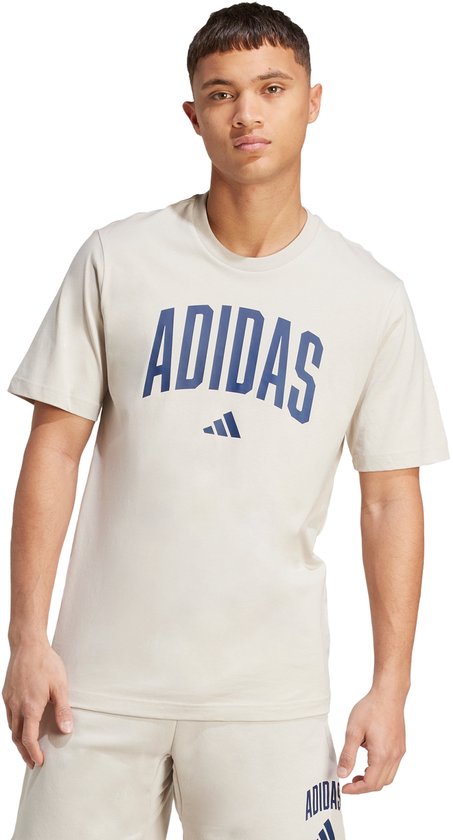 adidas Sportswear T-shirt graphique Collegiate Lineage - Hommes - Beige - L