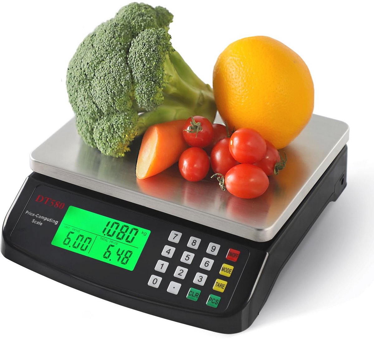 Digitale voedselweegschaal 40kg - Nauwkeurige keukenweegschaal met LCD-display en tarrafunctie